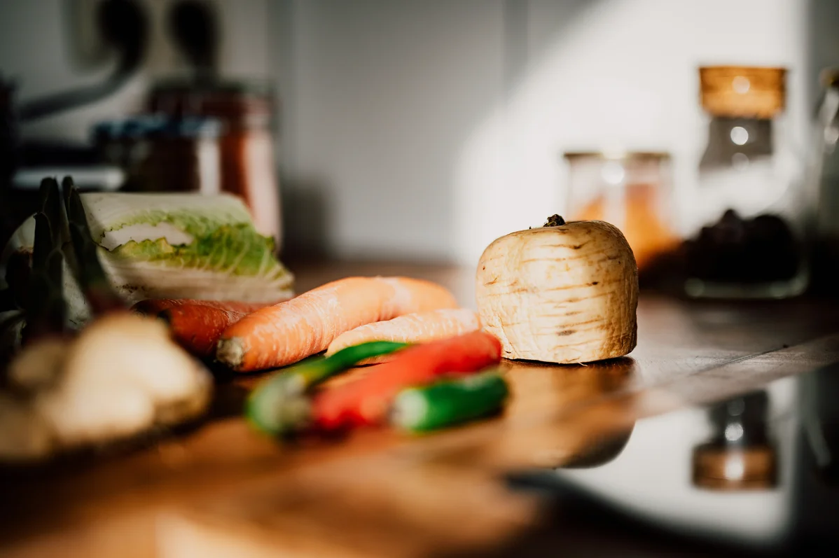 Fresh vegetables and grains prepared for a healthy anti-inflammatory meal Fresh vegetables and grains prepared for a healthy anti-inflammatory meal