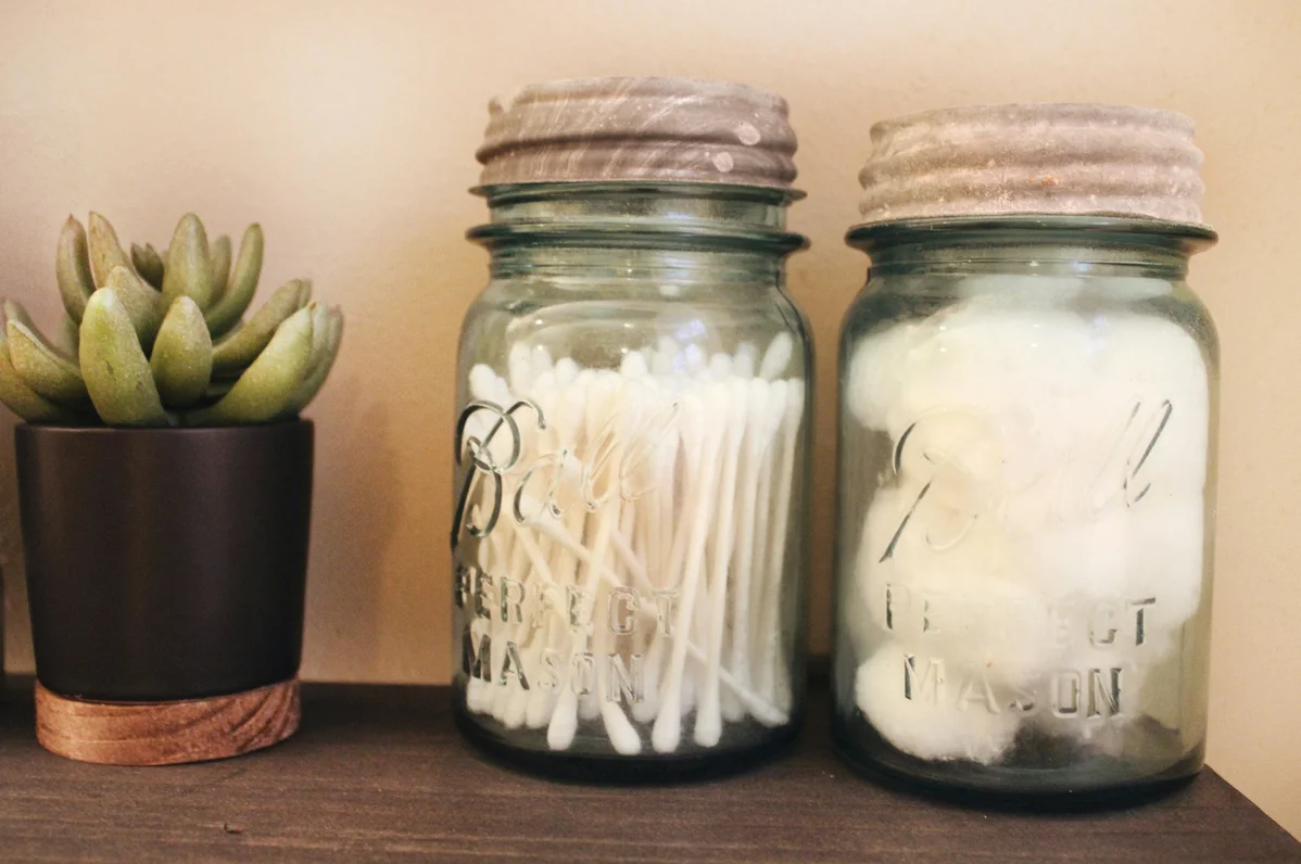 A collection of tools and materials for making jar decor A collection of tools and materials for making jar decor