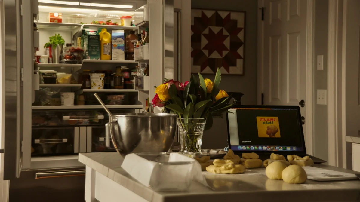 A variety of colorful fruits and vegetables on a kitchen counter representing healthy dietary choices A variety of colorful fruits and vegetables on a kitchen counter representing healthy dietary choices