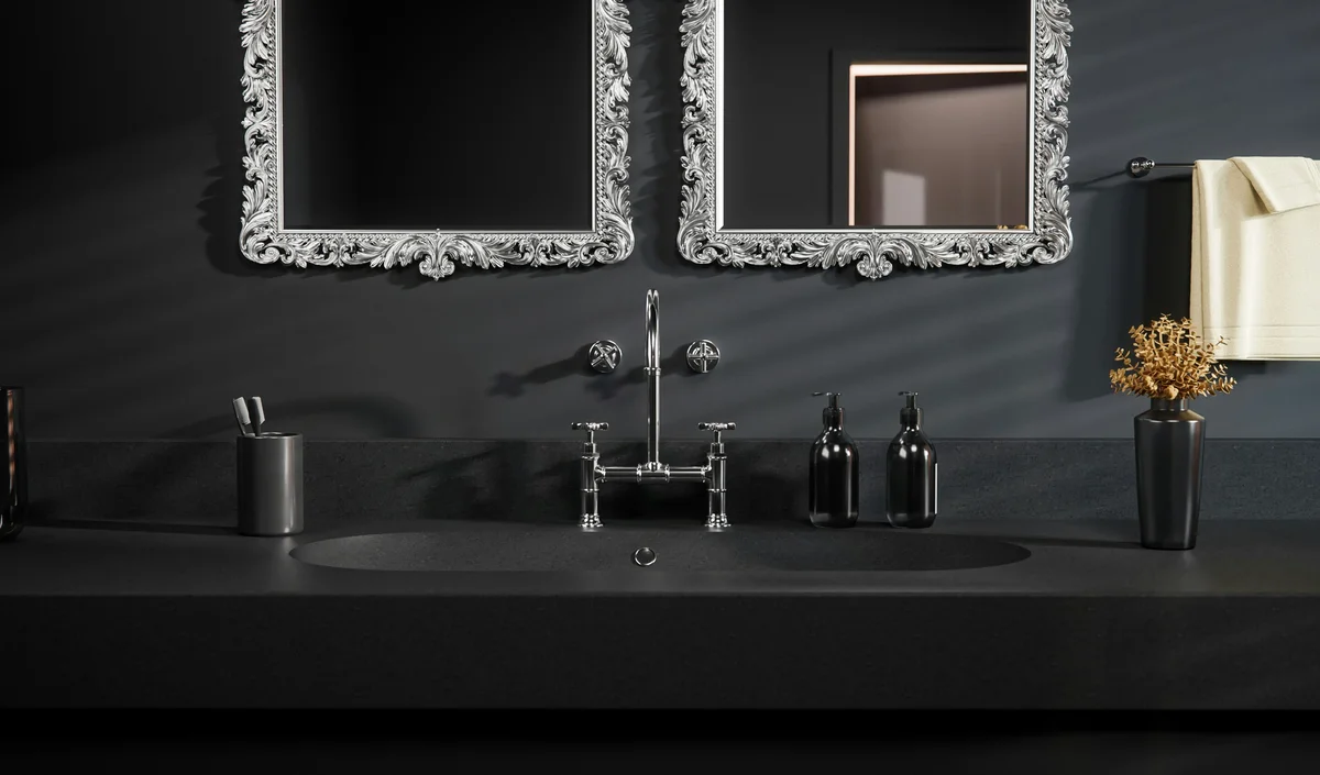 Examples of cohesive bathroom decor theme with Mason jars Examples of cohesive bathroom decor theme with Mason jars