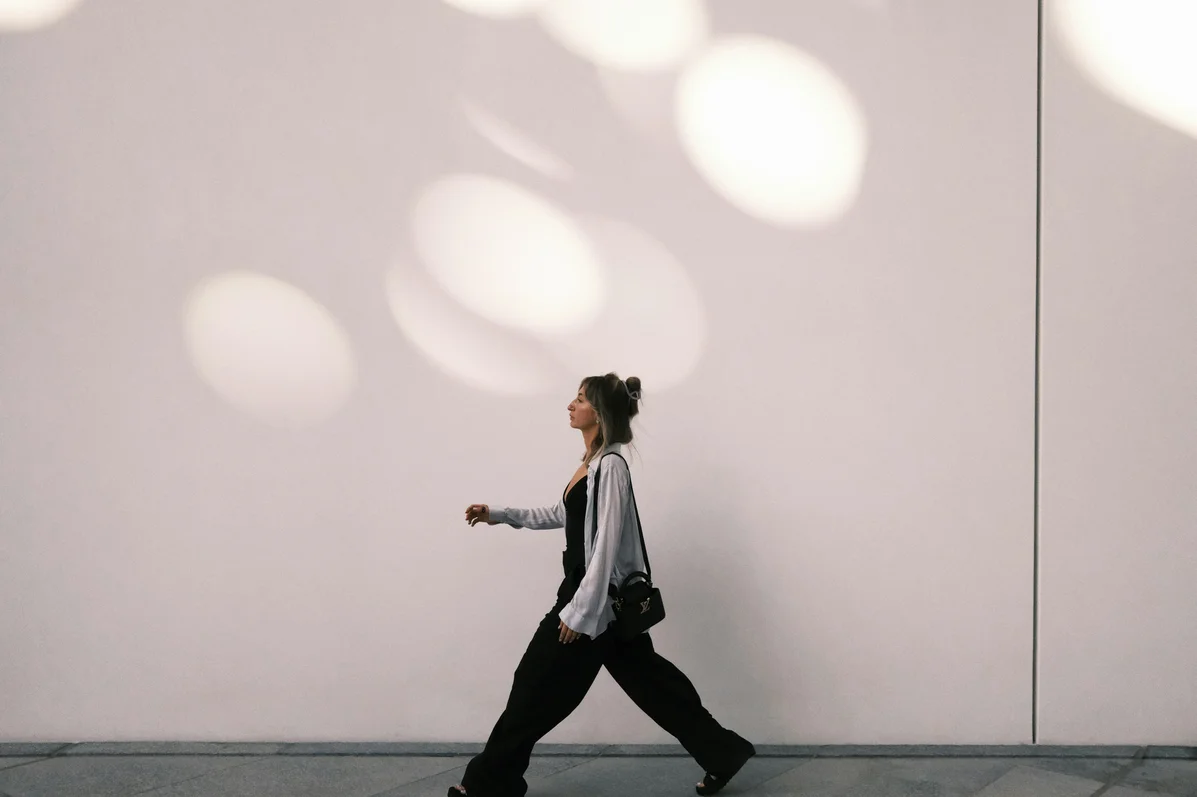 Demonstration of proper walking posture for better health Demonstration of proper walking posture for better health
