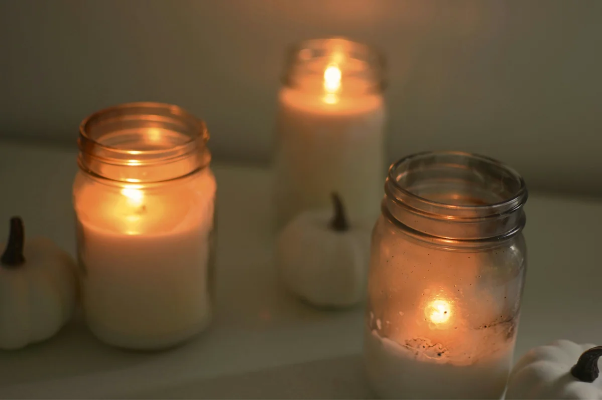 Transform Candle Jars into Chic Countertop Organizers with These Simple Steps