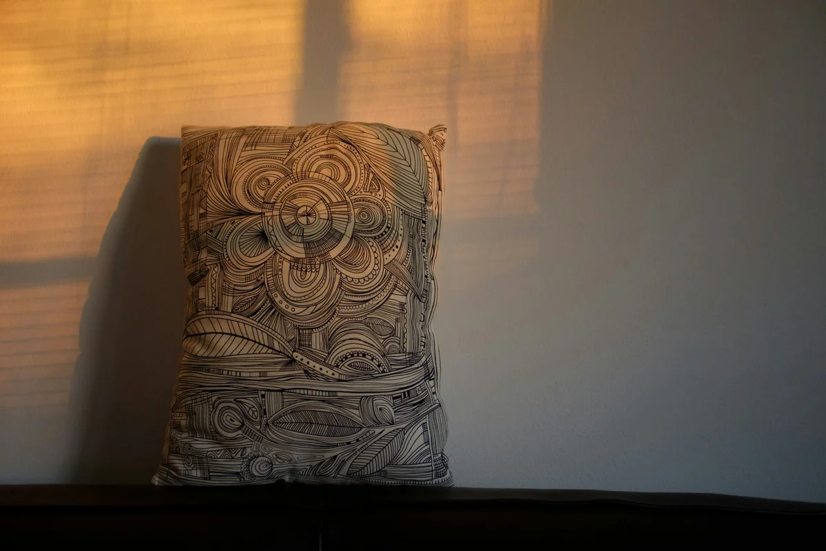 Decorative pillow made from repurposed blanket Decorative pillow made from repurposed blanket